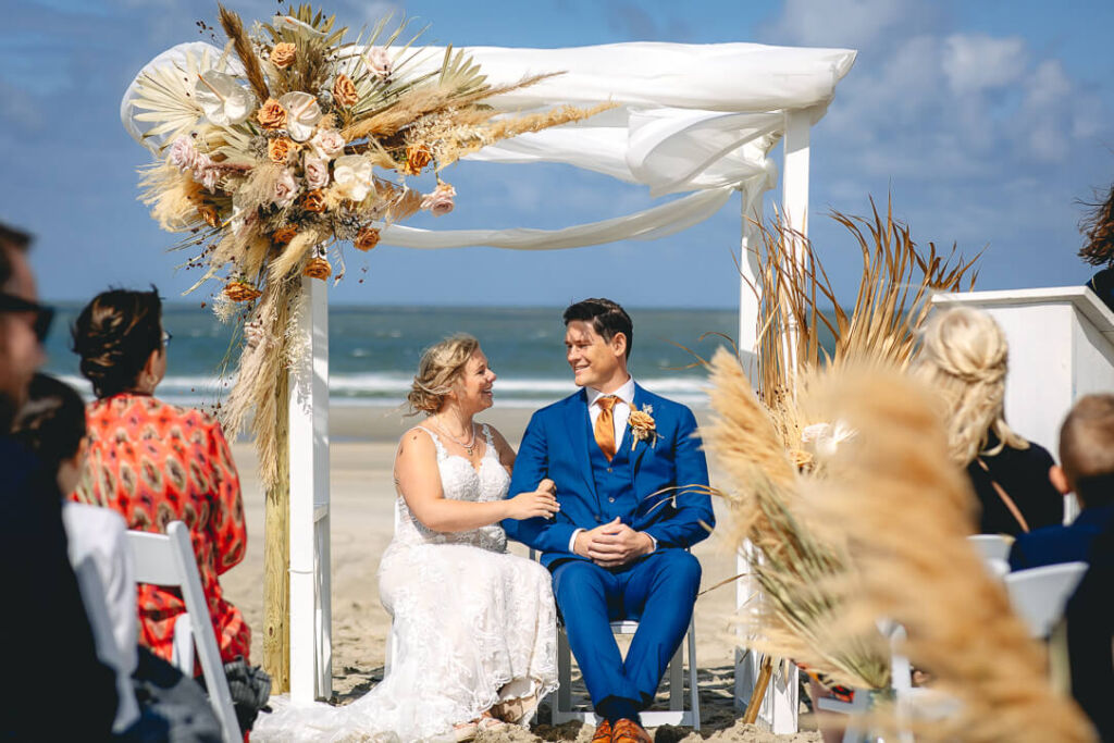 trouwen op het strand